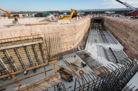 Tunnel being built